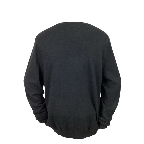 Pure Cashmere VNeck Mens XLarge Cashmere  Black - Picture 3 of 11